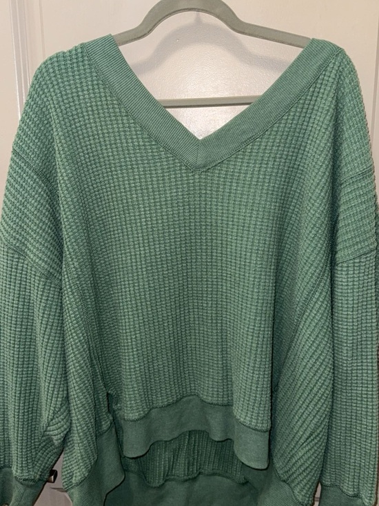 American Eagle Outfitters Sweaters - American Eagle: Green Ribbed lightweight Sweater, Size M